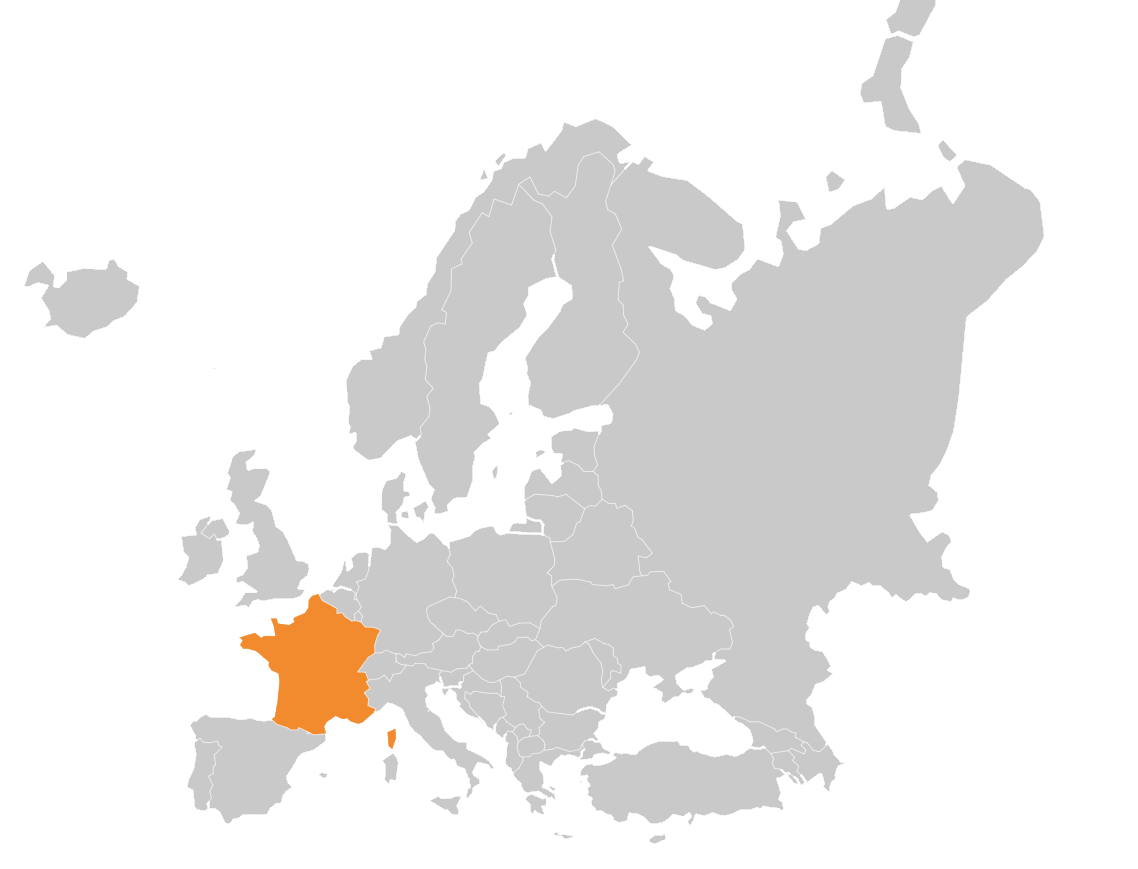 Francia map