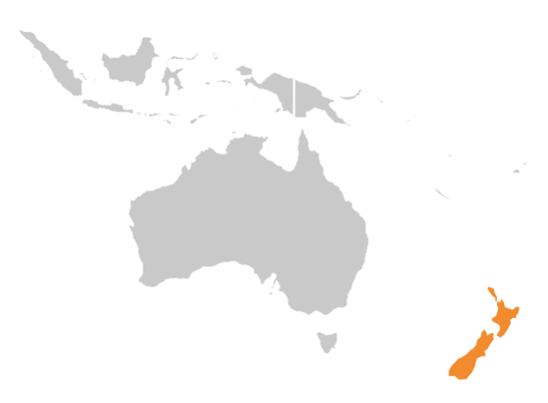 Nueva Zelanda map